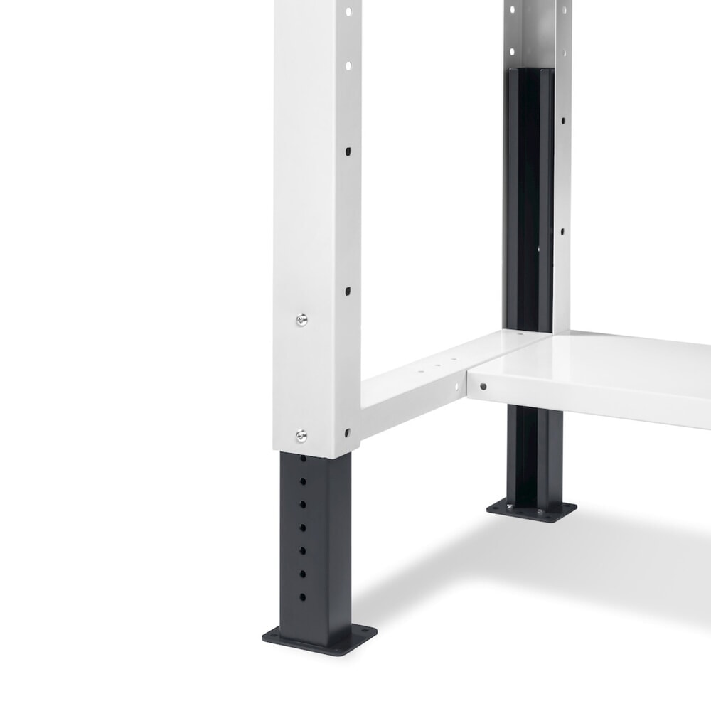 Číslo obrázku produktu 6: Pracovní stůl Fami, konstrukční výška kově nastavitelný, nosnost 1 000 kg, VxŠxH 740-1,110 x 2 000 x 750 mm, RAL 7035 světle šedá/RAL 7016 antracitová šedá
