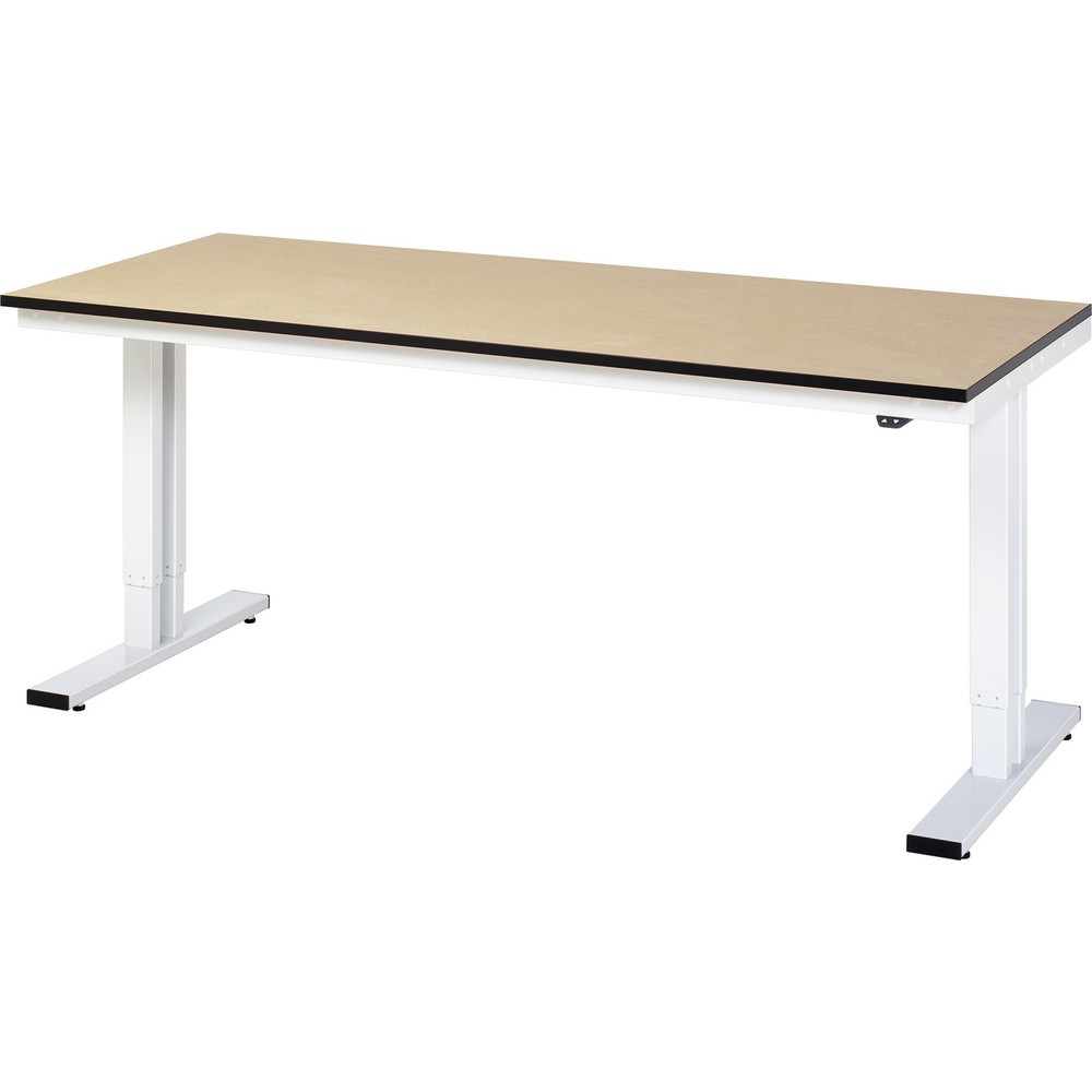Obrázek produktu: Pracovní stůl RAU s elektrickým nastavením výšky, řada adlatus 300, V×Š×H 720-1120 × 2000 × 800 mm, pracovní deska MDF