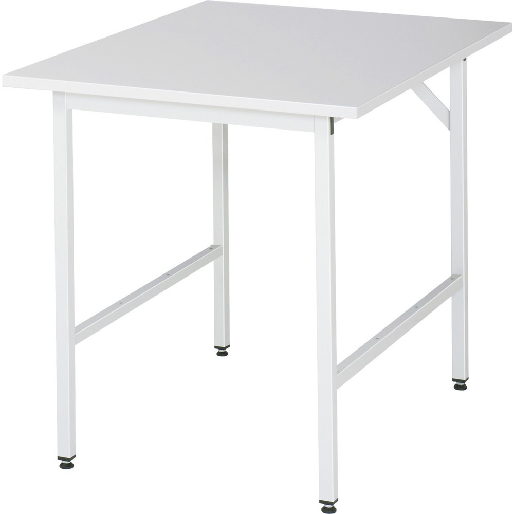 Obrázek produktu: Pracovní stůl RAU ve výškově nastavitelném provedení, řada JERRY, VxŠxH 800-850 x 750 x 1000 mm, pracovní deska s povrchem melamin EBG
