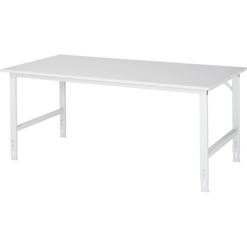 Obrázek produktu: Pracovní stůl RAU ve výškově nastavitelném provedení, řada TOM, V×Š×H 760-1080 × 2 000 × 1000 mm, pracovní deska s povrchovou úpravou z melaminové pryskyřice