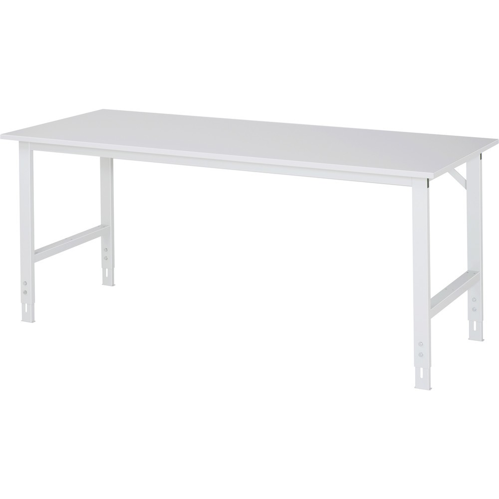 Obrázek produktu: Pracovní stůl RAU ve výškově nastavitelném provedení, řada TOM, V×Š×H 760-1080 × 2 000 × 800 mm, pracovní deska s povrchovou úpravou z melaminové pryskyřice