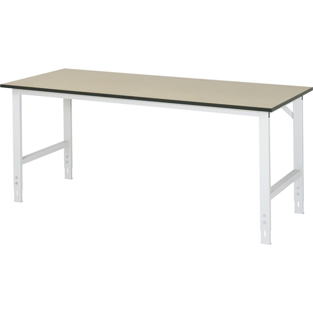 Obrázek produktu: Pracovní stůl RAU ve výškově nastavitelném provedení, řada TOM, V×Š×H 760-1080 × 2000 × 800 mm, pracovní deska MDF