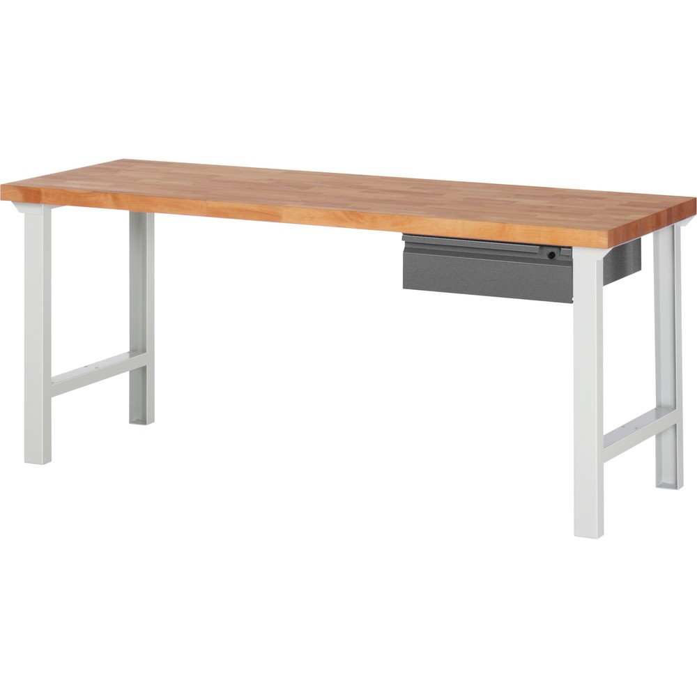 Obrázek produktu: Pracovní stůl Steinbock® se zásuvkou, V×Š×H 840 × 2000 × 700 mm, RAL 7035/7016