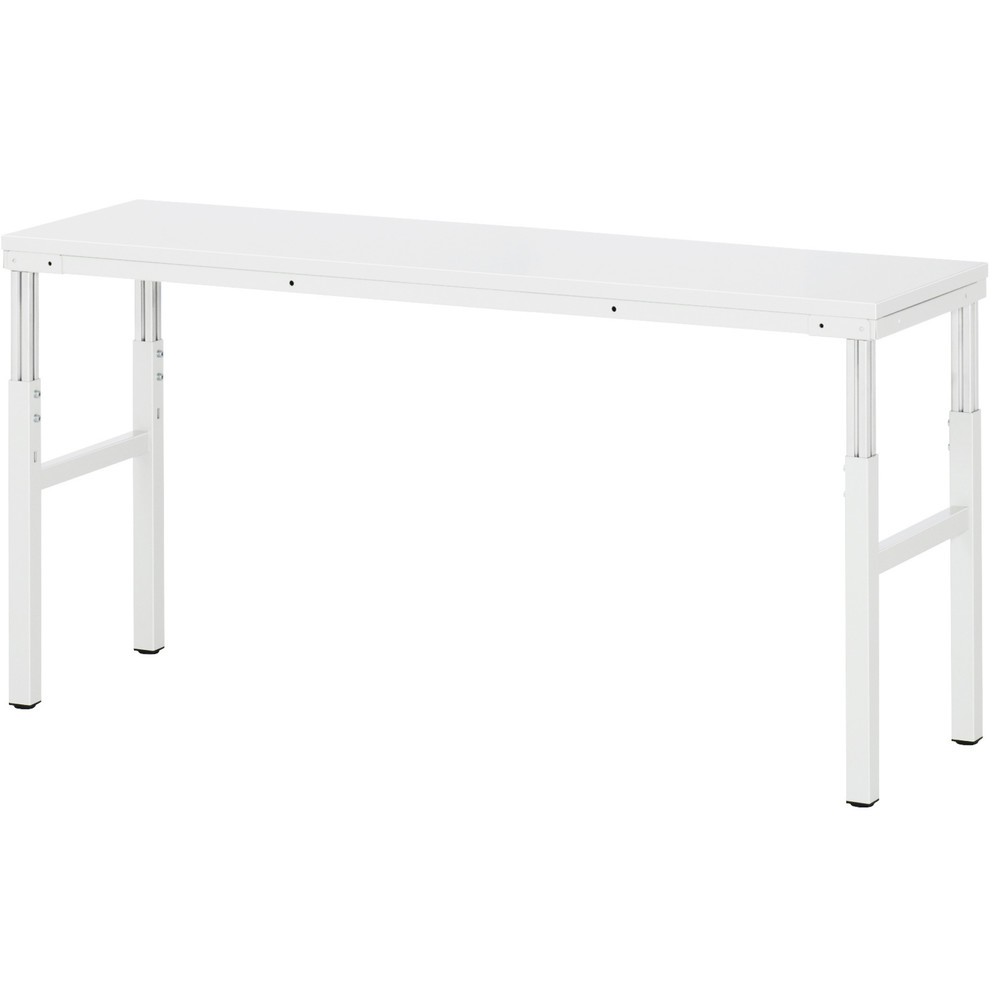 Číslo obrázka výrobku 1: Pracovný stôl RAU série E, v × š × h 650 – 1 000 × 1 800 × 500 mm doska s melamínovým povrchom