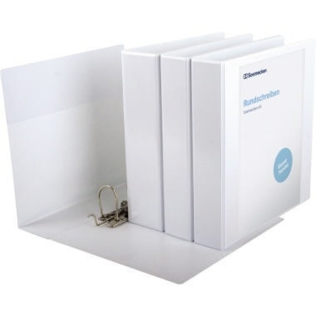 Soennecken Präsentationsringbuch 4140 DIN A4 84mm PP weiß Produktabbildung: Soennecken Präsentationsringbuch 4140 DIN A4 84mm PP weiß
