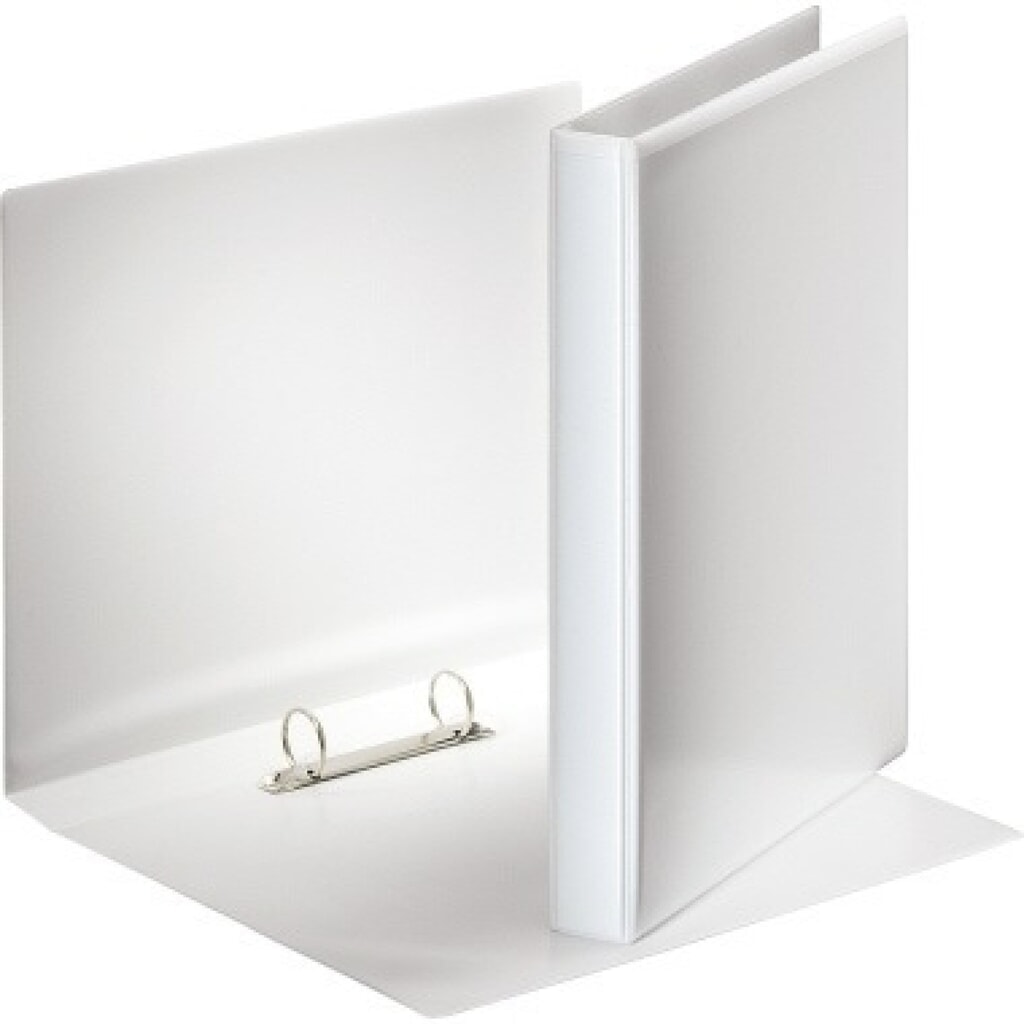 Produktabbildung: Esselte Präsentationsringbuch 49708 DIN A4 25mm 2Ringe PP weiß