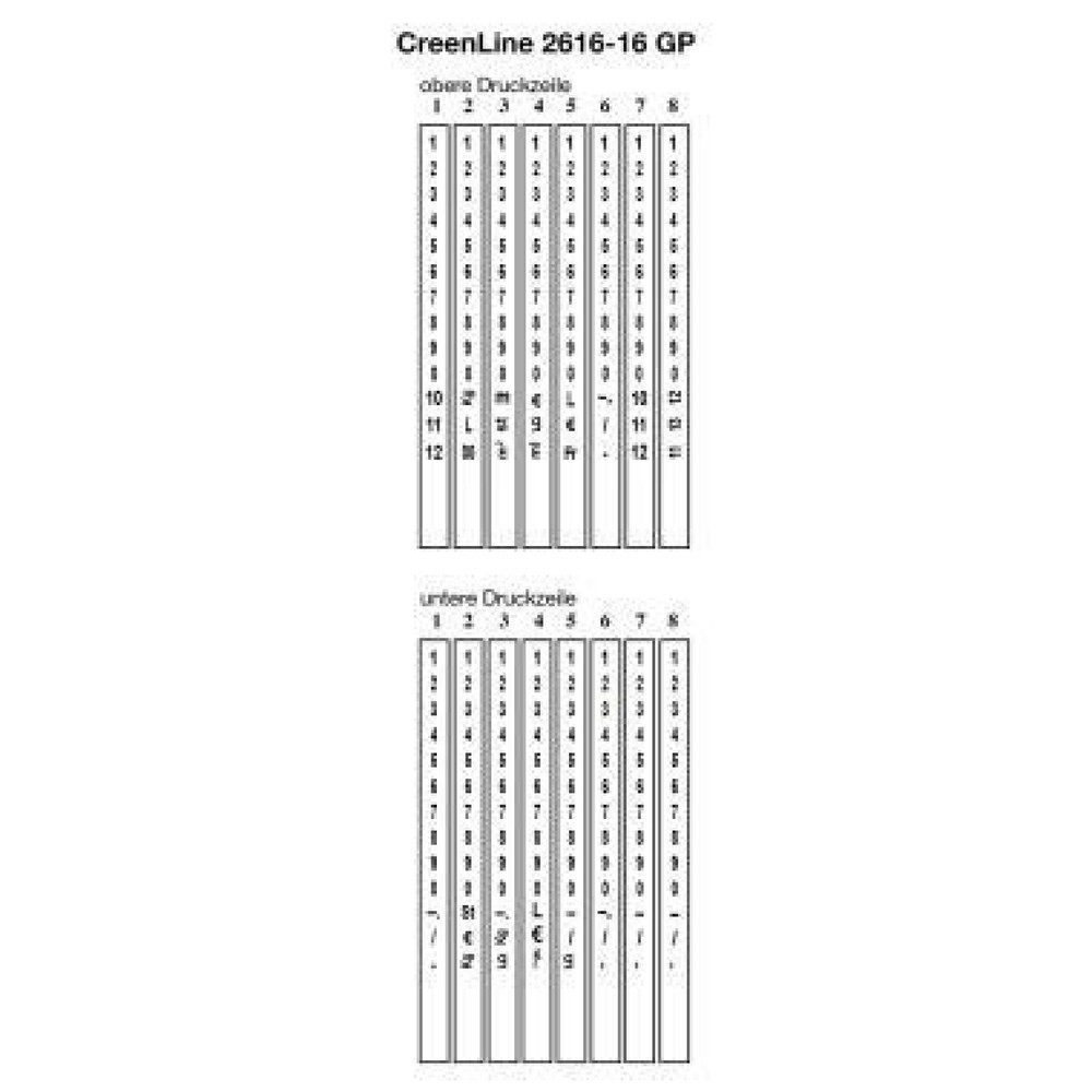 Produktabbildung: CreenLine Handauszeichner CL 26.16 ACL-14000261616 mit 8 Druckstellen