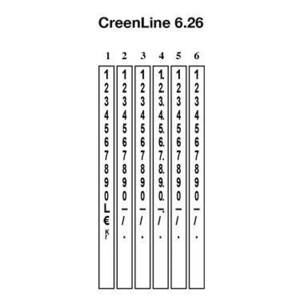 Produktabbildung: CreenLine Handauszeichner CL 6.26 ACL-14000626 6 Druckstellen