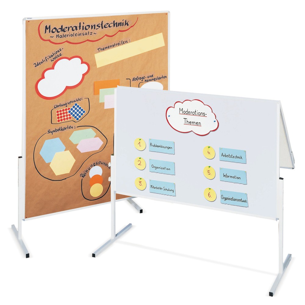 Product afbeelding: Presentatiebord FRANKEN, 1-delig, karton, wit