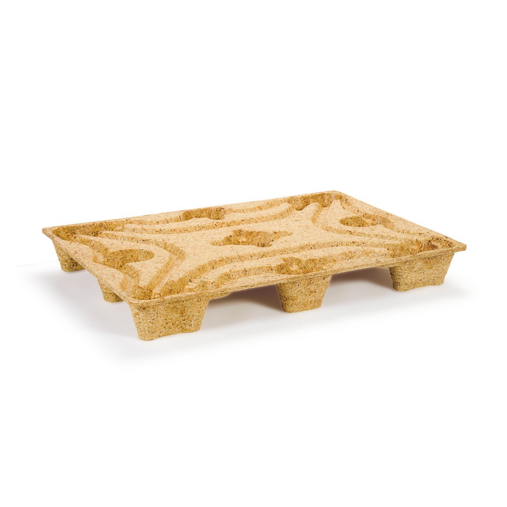 Produktabbildung Nr. 1: Pressholz-Palette, EURO-Format, LxB 1200x 800 mm, dyn. TK 1250 kg, 6 Füße