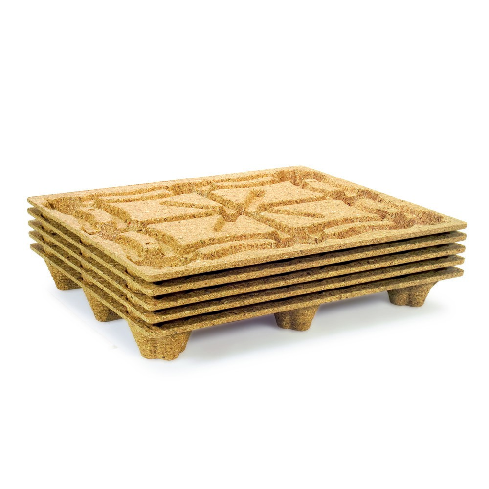 Produktabbildung Nr. 3: Pressholz-Palette, INDUSTRIE-Format, LxB 1.000 x 1.200 mm, dyn. TK 900 kg, 9 Füße