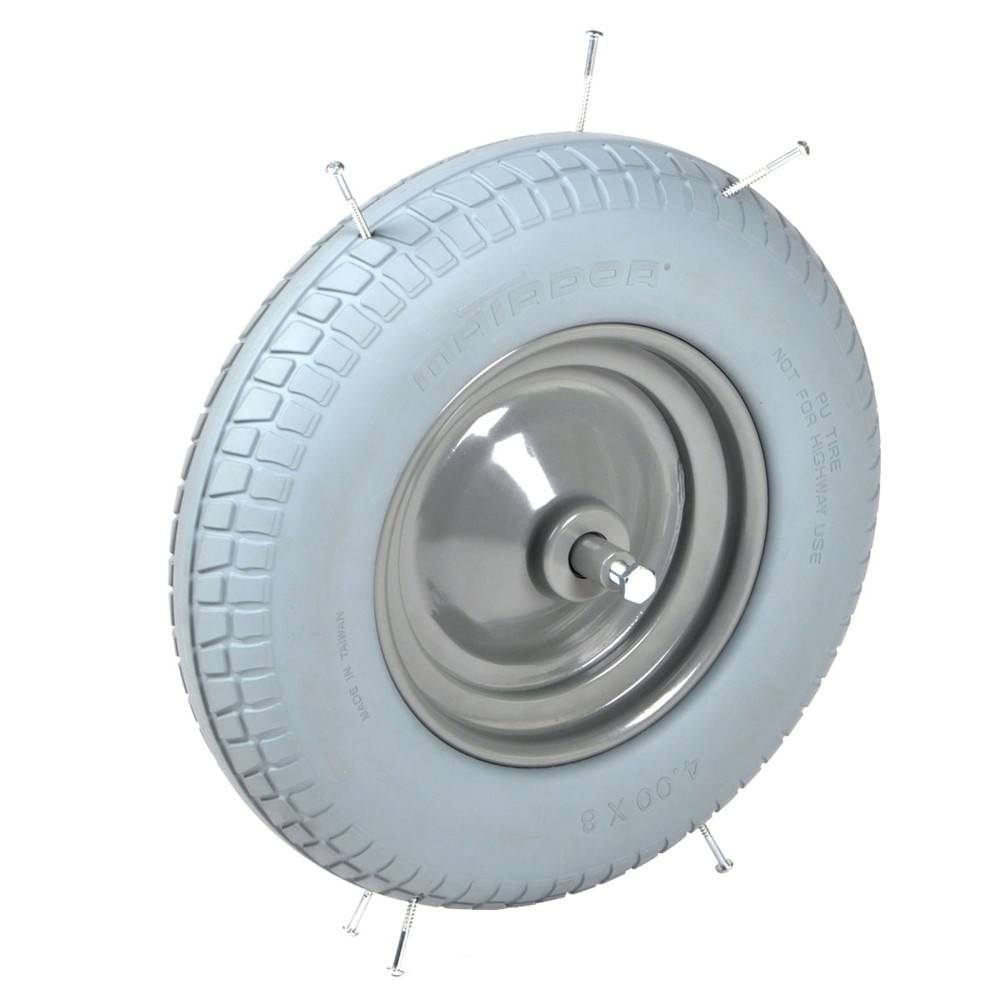 Produktabbildung: Matador pannensicheres Schubkarrenrad Ø400-8, Achslänge 100 mm