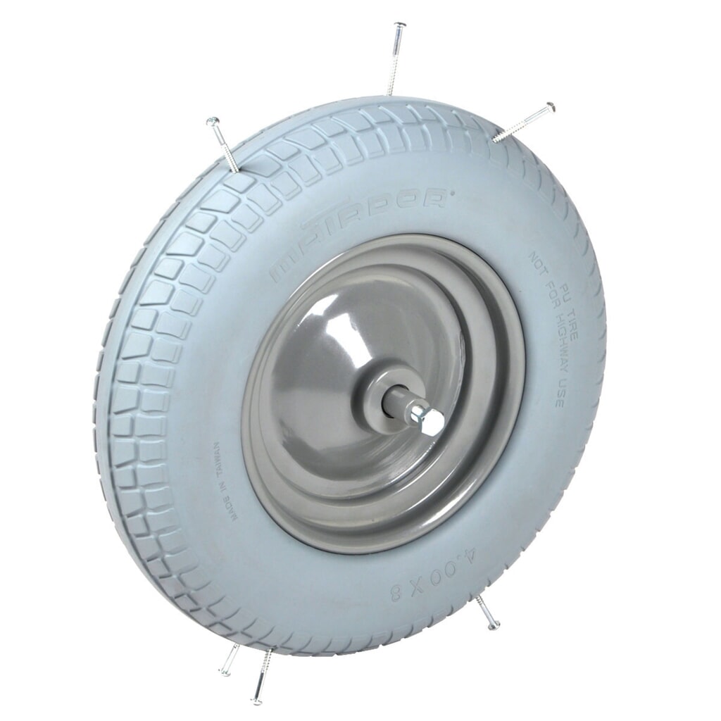 Produktabbildung: Matador pannensicheres Schubkarrenrad Ø400-8, Achslänge 150 mm