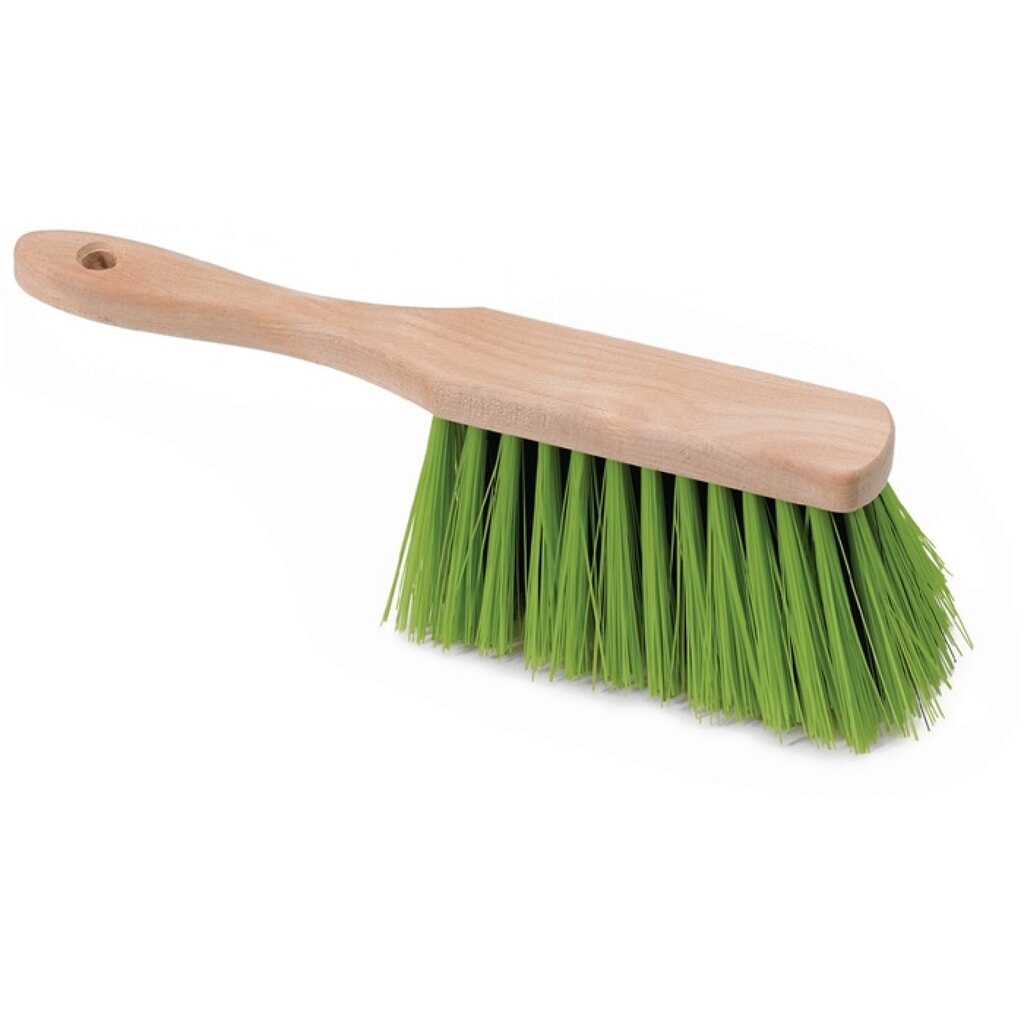 PRESTIGE Handfeger Elaston/PET L.290mm m.Holzrücken Produktabbildung: PRESTIGE Handfeger Elaston/PET L.290mm m.Holzrücken