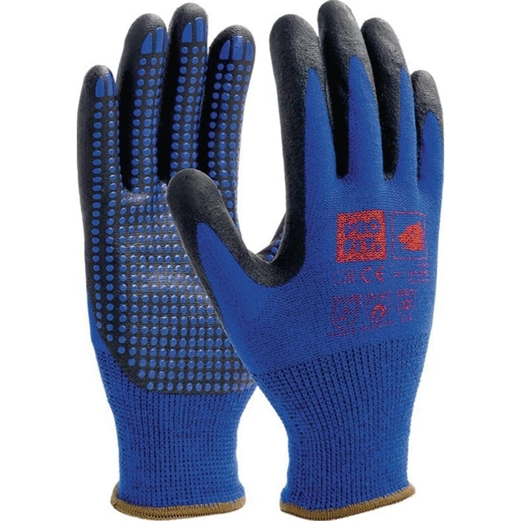PRO FIT Nitril-Feinstrickhandschuh NI-Thermo, Größe 8 blau Produktabbildung: PRO FIT Nitril-Feinstrickhandschuh NI-Thermo, Größe 8 blau