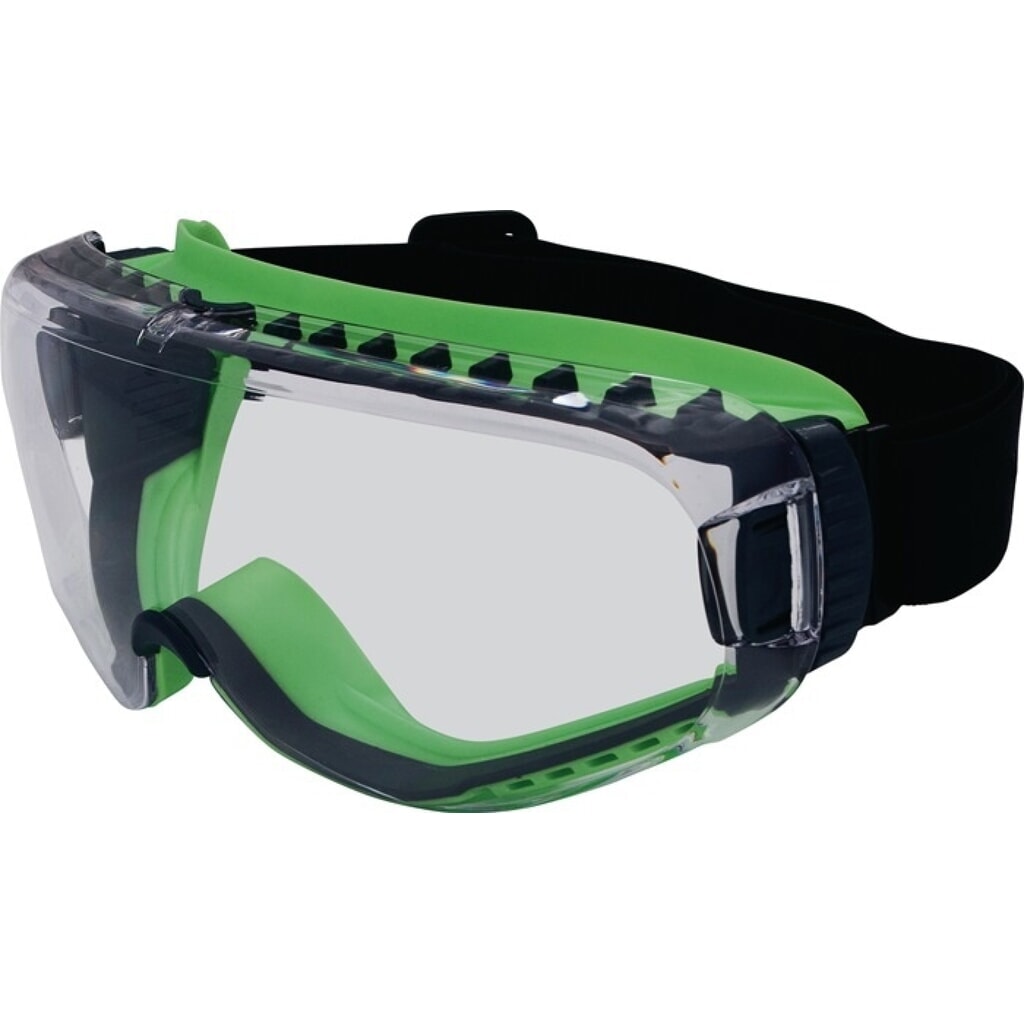 PRO FIT Vollsichtbrille T-Spex 8114, EN 166 EN 170, Rahmen schwarz/grün, Scheibe klar Produktabbildung: PRO FIT Vollsichtbrille T-Spex 8114, EN 166 EN 170, Rahmen schwarz/grün, Scheibe klar