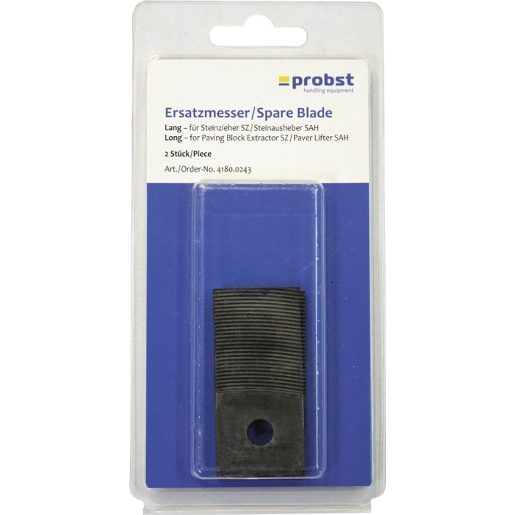 Produktabbildung: PROBST Ersatzmesser, 65 mm, passend für Steinzieher SZ, Blisterverpackung