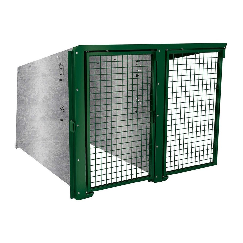 Produktabbildung Nr. 1: PROCITY® Fahrradbox Berlin, Erweiterung 2 Plätze, Türen beschichtet, moosgrün
