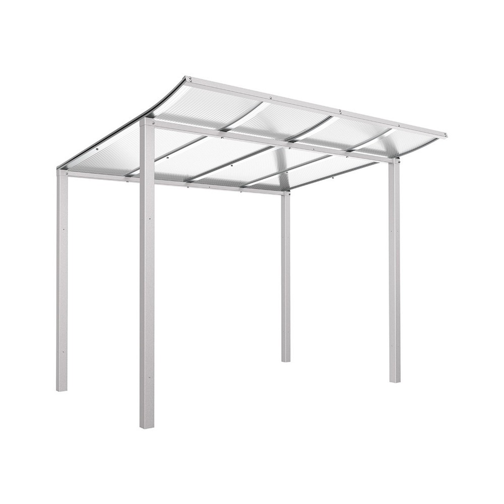 Produktabbildung Nr. 1: PROCITY® Fahrradüberdachung Modulo, Grundmodell, ohne Verkleidung, grau