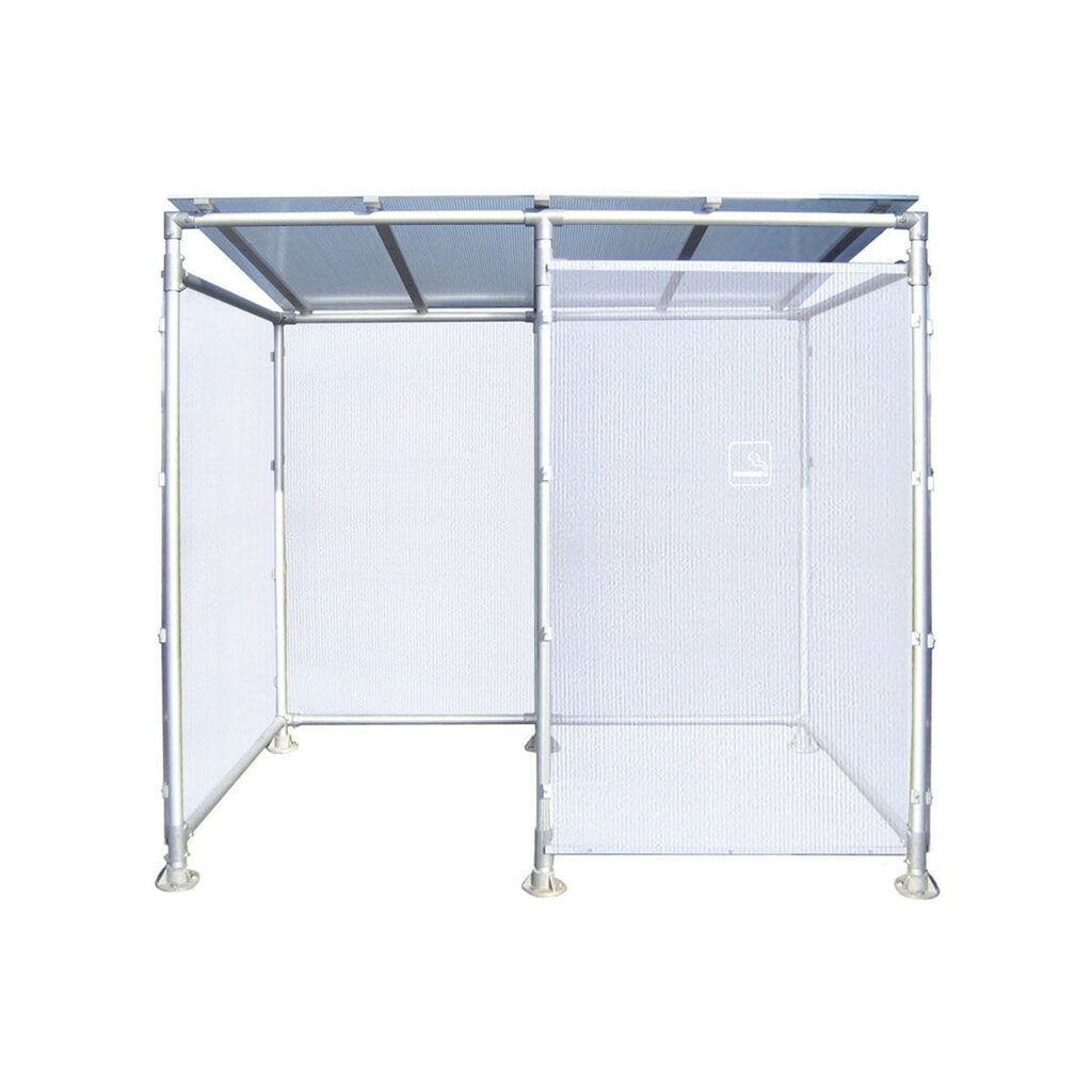 Produktabbildung: PROCITY® Raucherunterstand Eco, Tiefe 1.861 mm,
