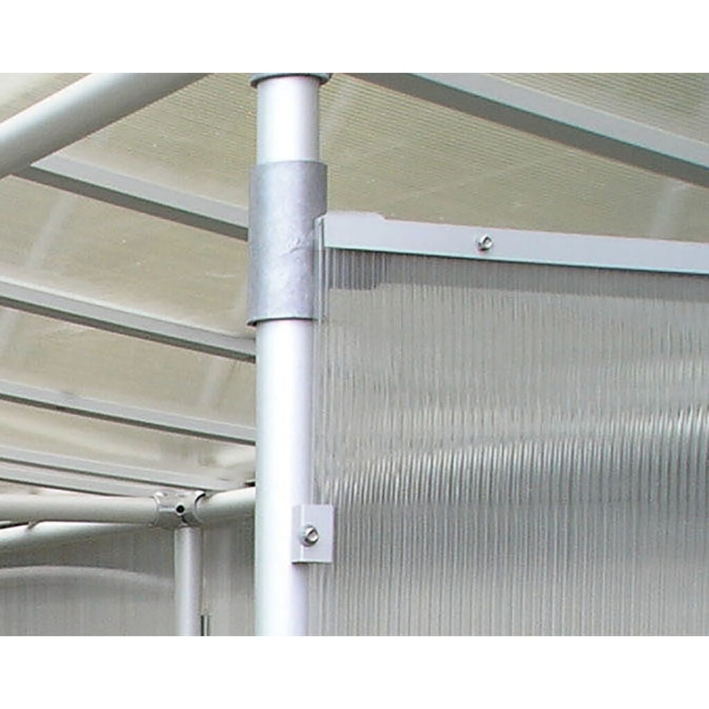 Produktabbildung Nr. 5: PROCITY® Alu-Überdachung 5 Plätze, ohne Verkleidungen, ohne Fahrradständer, silber eloxiert
