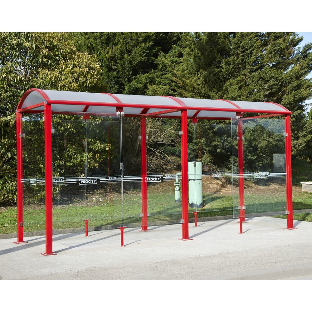 Produktabbildung Nr. 8: PROCITY® Raucherunterstand Klassik M, BxT 2.500 x 1.560 mm, braun