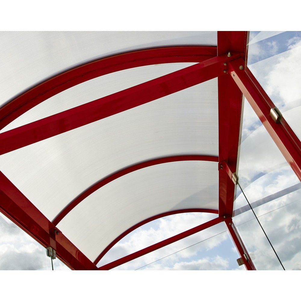 Produktabbildung Nr. 10: PROCITY® Raucherunterstand Klassik M, BxT 2.500 x 1.560 mm, braun