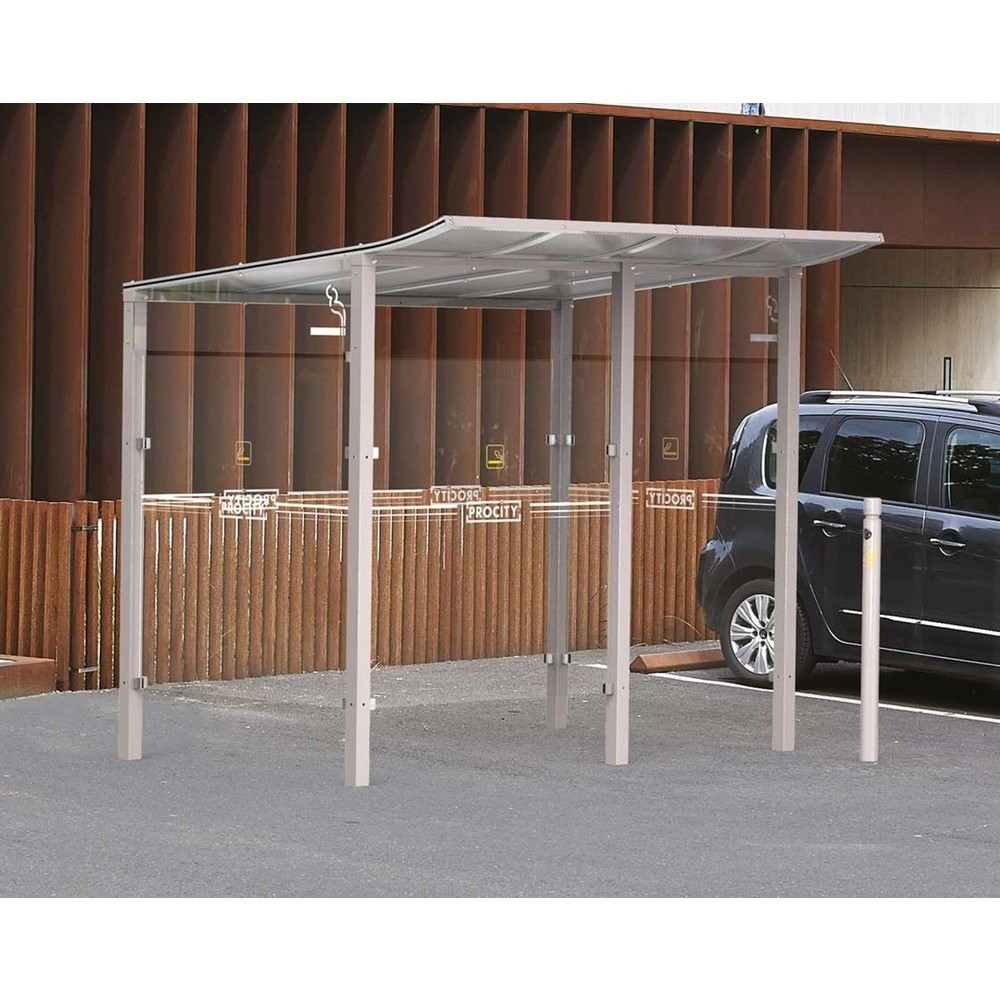 Produktabbildung Nr. 2: PROCITY® Raucherunterstand Modulo, ohne Frontverkleidung, BxT 5.020 x 1.990 mm, anthrazit