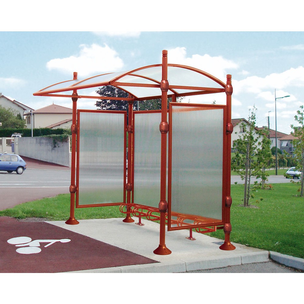 Produktabbildung Nr. 3: PROCITY® Überdachung Province City, Fahrradständer 6 Plätze, ohne Verkleidung, anthrazit