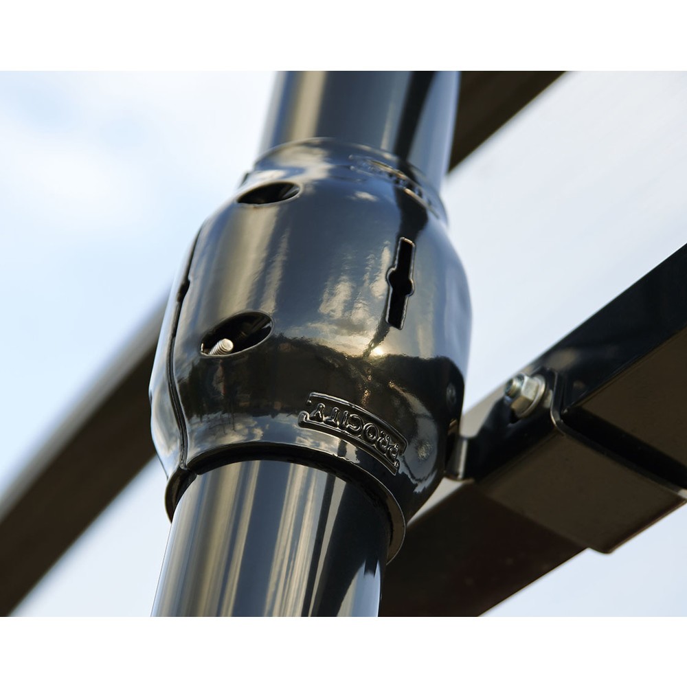 Produktabbildung Nr. 3: PROCITY® Überdachung Province gebürsteter Edelstahl, Fahrradständer 6 Plätze, ohne Verkleidung, anthrazit