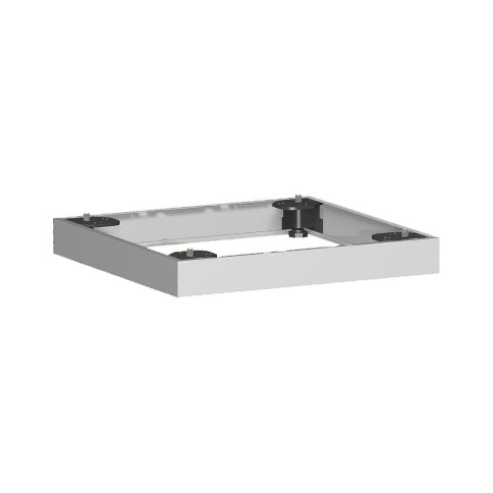 Číslo obrázka výrobku 1: Profesionálna kovová základňa pre kancelárske skrine, š xH 50 x 400 mm, strieborná