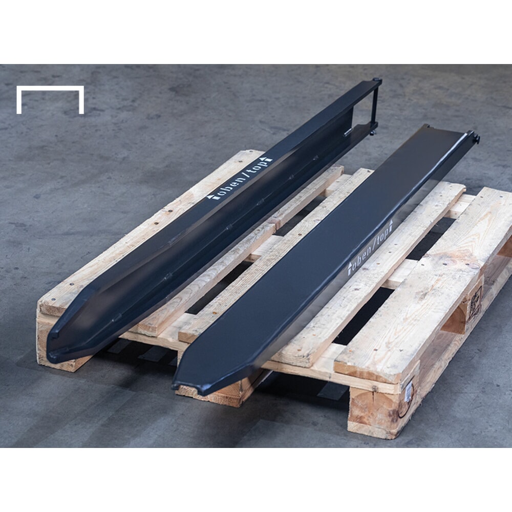 Immagine del prodotto n. 3: Prolungamento forche VETTER®, versione aperta, lunghezza 1.800 mm, sezione trasversale forca 120 x 45 mm