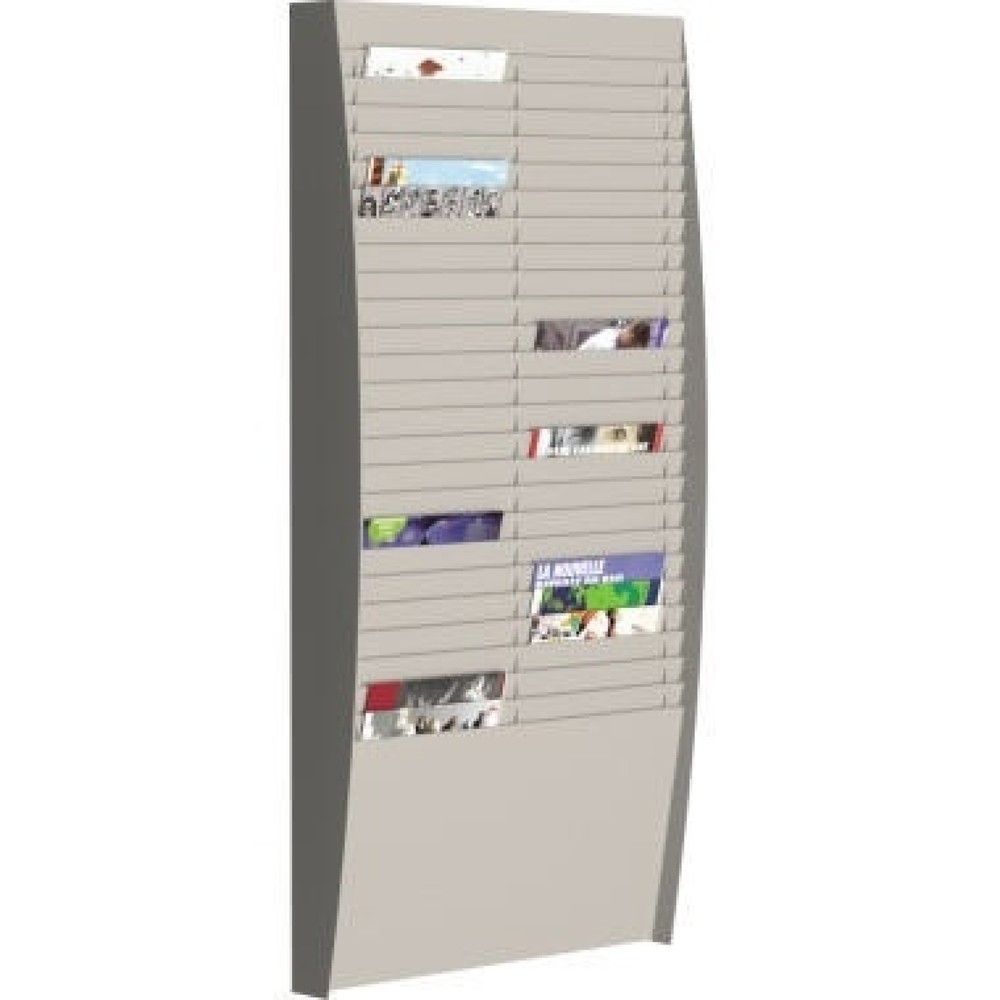 Produktabbildung: Paperflow Wand-Sortiertafel V 50F A4V2X25.02 DIN A4 grau