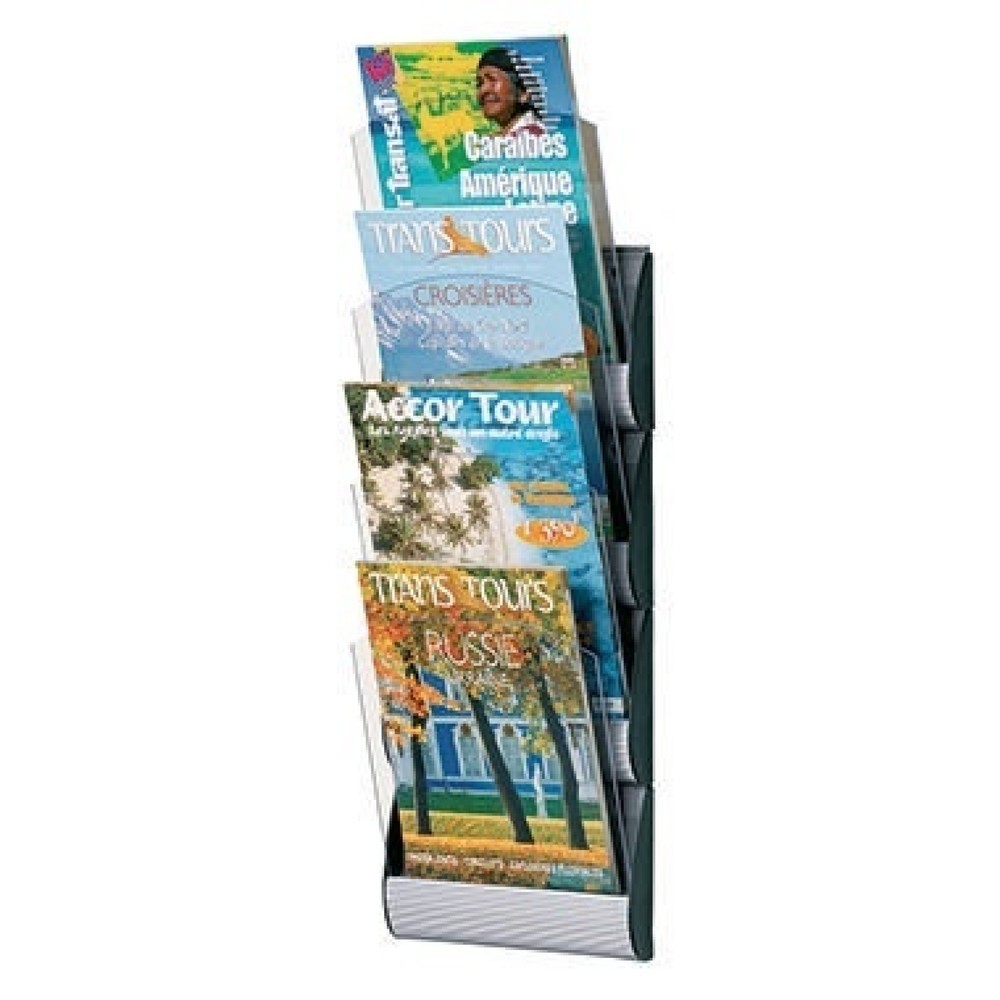 Produktabbildung: Paperflow Wandprospekthalter INTEGRAL 4064X4.35 DIN A4 alu