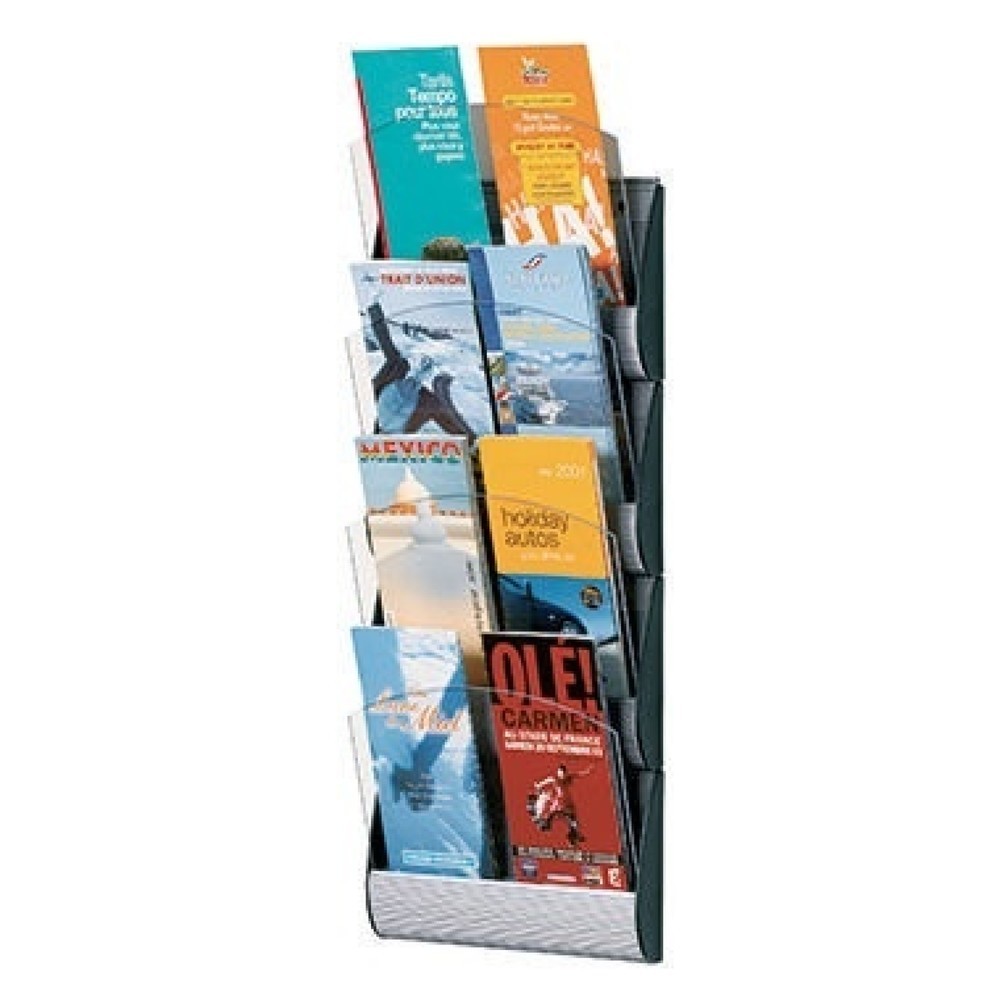 Produktabbildung: PAPERFLOW  Wandprospekthalter INTEGRAL 4065X4.35 DIN A5 alu