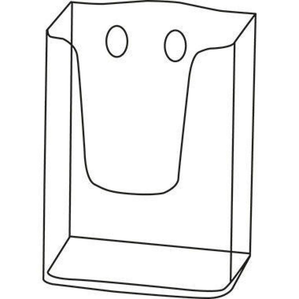 Produktabbildung Nr. 6: Sigel Wandprospekthalter LH117 für DIN lang 1Fach Acryl glasklar