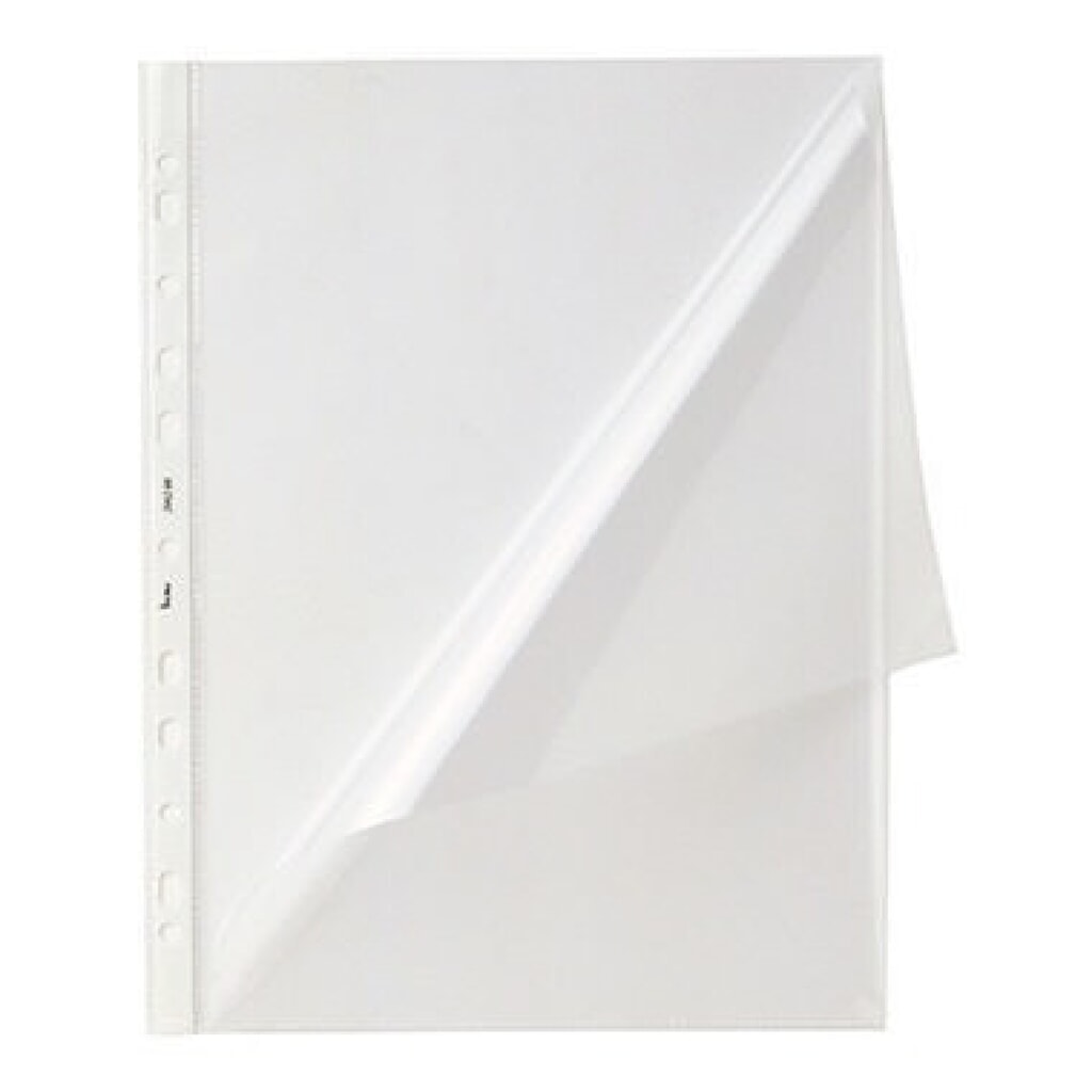 Bene Prospekthülle 206200CL DIN A4 gelocht PP transparent 50 St./Pack. Produktabbildung: Bene Prospekthülle 206200CL DIN A4 gelocht PP transparent 50 St./Pack.