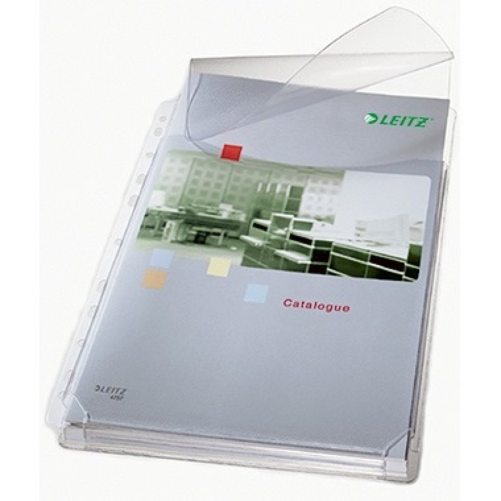 Produktabbildung: Leitz Prospekthülle Maxi 47573003 DIN A4 0,17mm PVC tr 5 St./Pack.