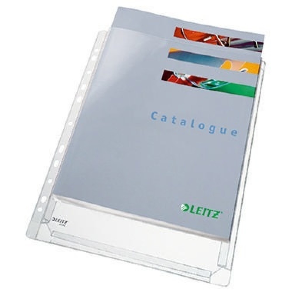 Produktabbildung: Leitz Prospekthülle Maxi 47563003 DIN A4 0,17mm PVC tr 5 St./Pack.