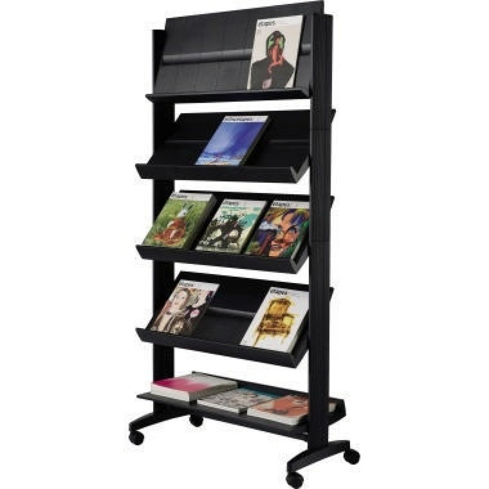 Produktabbildung Nr. 1: Paperflow Prospektständer Uno 255N.01 5Auflagen mobil schwarz