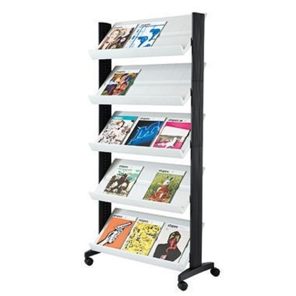 Produktabbildung: Paperflow Prospektständer Uno 255N.02 5Auflagen mobil grau