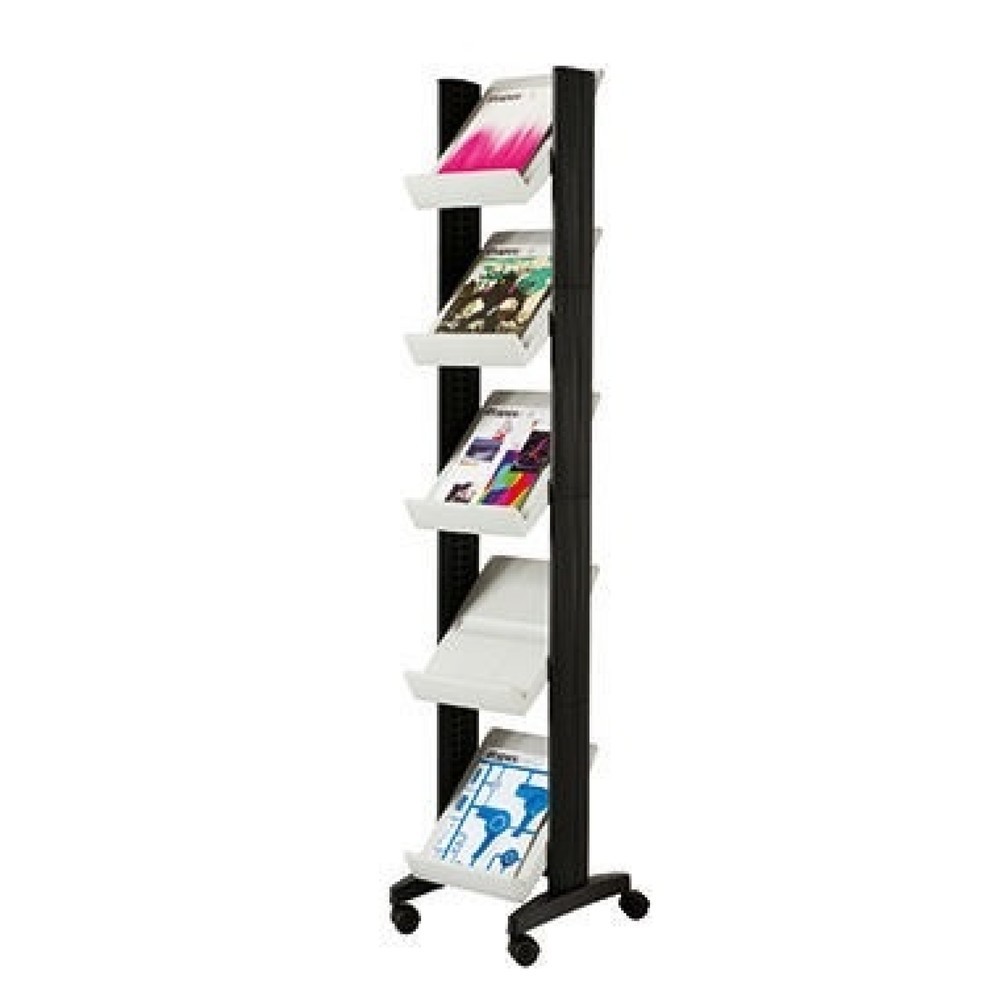 Produktabbildung: Paperflow Prospektständer Corner 259N.02 5Fächer grau