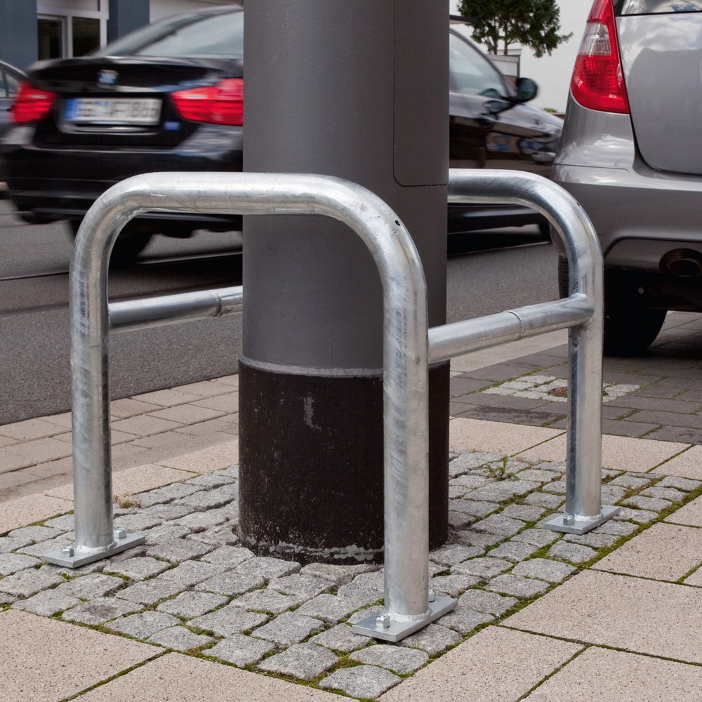N° de l'image du produit 8 : Protection anticollision pour colonnes MORAVIA, usage extérieur, galvanisée à chaud, hauteur 600 mm, pour dimensions de colonnes (l x P) 400 x 400 mm