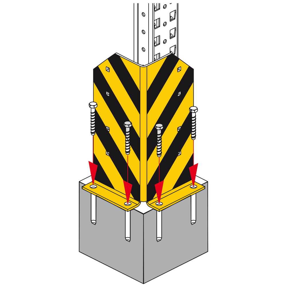 N° de l'image du produit 2 : Protection de démarrage pour rayonnage MULTIPAL®