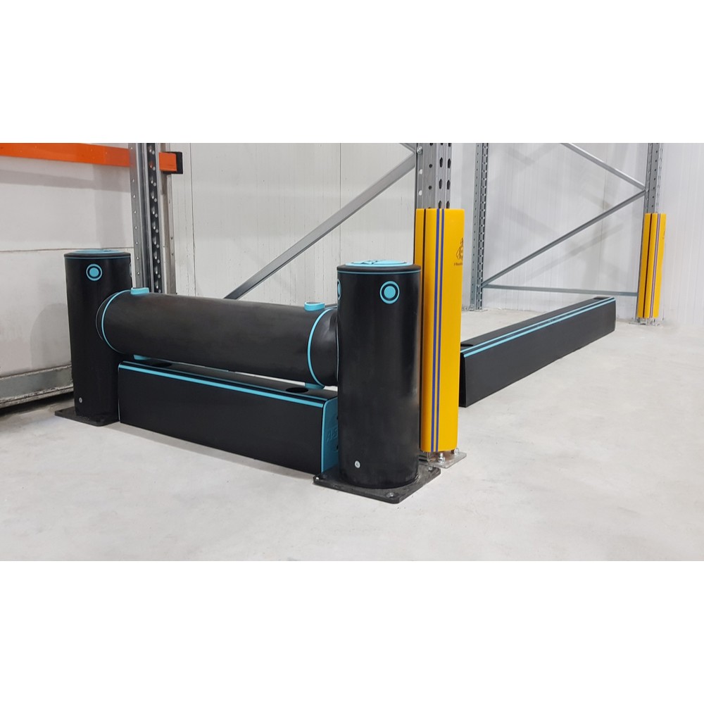 N° de l'image du produit 4 : A-SAFE Protection contre les chocs pour rayonnages RackGuard en MEMAPLEX®, version frigorifique, cote intérieure HxlxP 600 x 102 x 44 mm