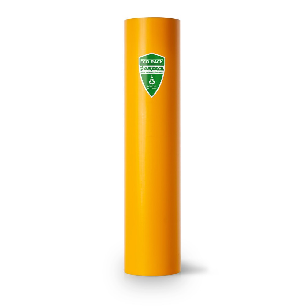 Illustration du produit: A.M.P.E.R.E. Protection contre les chocs pour rayonnages Eco Rack, en plastique, modèle L, cotes intérieures Hxl 600 x 101-110 mm