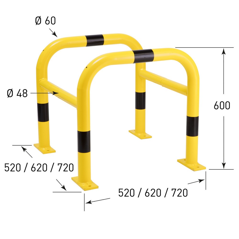 Número de imagen del producto 6: Protector de columna, aplicación exterior, H x A x F 600 x 520 x 520 mm