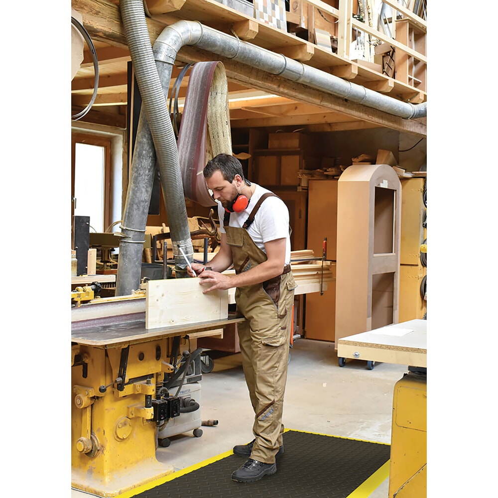 Číslo obrázka výrobku 3: Protiúnavová rohož NoTrax Diamond Flex™ Nitrile, š × d 970 × 1 630 mm, čierna