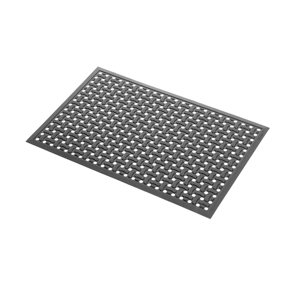 Číslo obrázka výrobku 3: Protiúnavová rohož NoTrax Superflow® XT Nitrile, š × d 600 × 900 mm, čierna