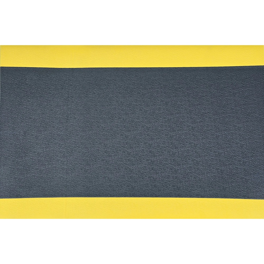Číslo obrázku produktu 2: Protiúnavová rohož Steinbock® ErgoSoft Strong, textura, 1vrstvá, ŠxD 900 x 1500 mm, černá/žlutá